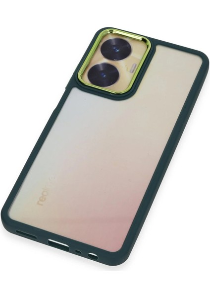 Realme C55 Kılıf Dora Kapak - Haki Yeşil Glstd