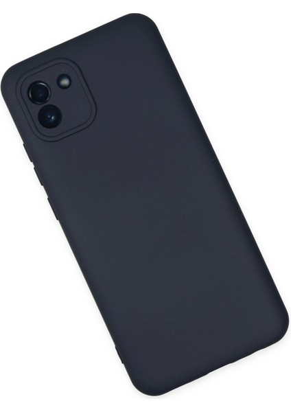 Samsung Galaxy A03 Kılıf Nano Içi Kadife Silikon - Lacivert Glstd