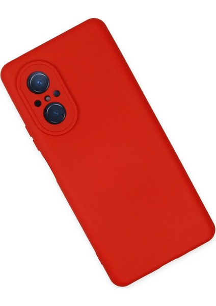 Huawei Nova 9 Se Kılıf Nano Içi Kadife Silikon - Kırmızı Glstd