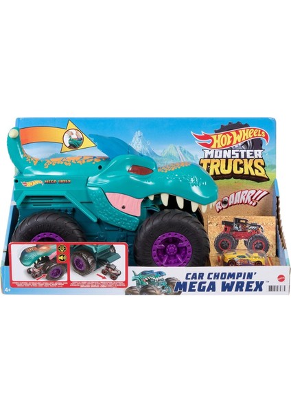GYL13 Monster Trucks Araba Yiyen Mega Wrex, Hot Wheels Monster Trucks