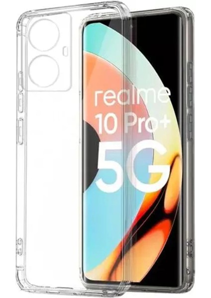 Realme 10 Pro Plus 5g Kılıf LüX Şeffaf Silikon Glstd