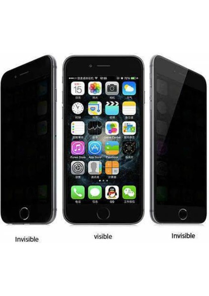 Apple iPhone 7 Bilvis Hayalet Cam Ekran Koruyucu - Siyah Glstd