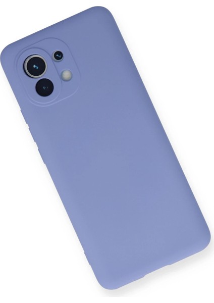 Xiaomi Mi 11 Kılıf Nano Içi Kadife Silikon - Lila Glstd