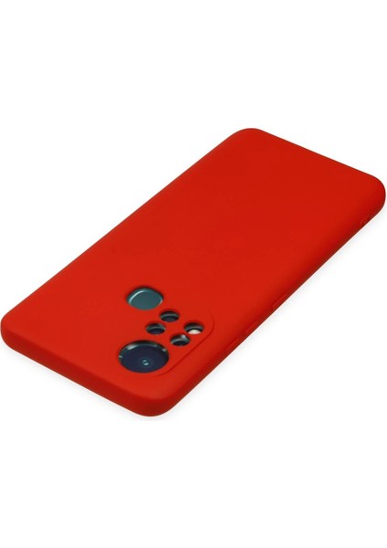 InfiniX Hot 11S Kılıf Nano Içi Kadife Silikon - Kırmızı Glstd