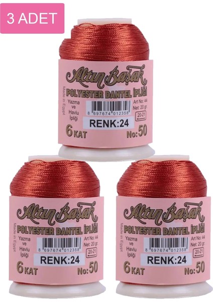3 Adet Oya ve Dantel Ipi 20 gr - Nemere - No: 024