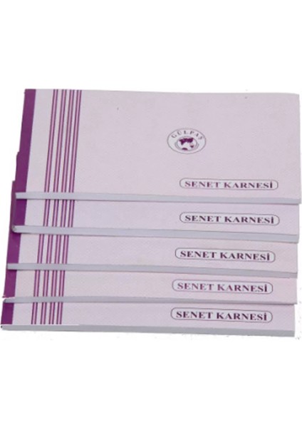 Gülpaş Senet Karnesi Karton Kapaklı 50 Yaprak