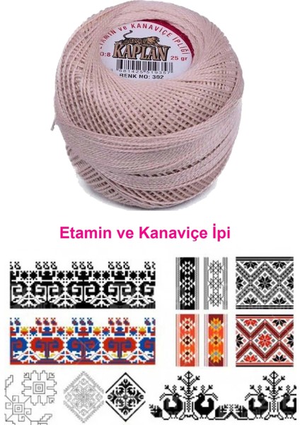 Etamin ve Kanaviçe Ipi 8 No Kod/renk: 302 - Nemere fiyatları