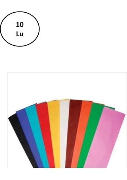 PUTI-5466 Krapon Kağıdı 50X200 cm Karışık Renk 10 Lu