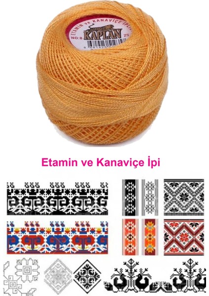 Etamin ve Kanaviçe Ipi 8 No Kod/renk: 444 - Nemere