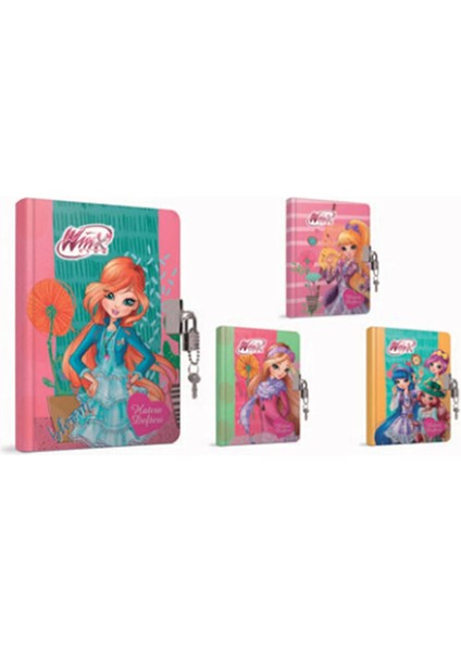 Gıpta Winx Hatıra Defteri Iplik Dikişli Kilitli 14X20 96 Yaprak