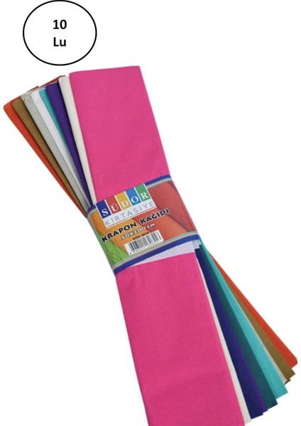 Südor Krapon Kağıdı 50X200 cm 10 Renk 10'lu