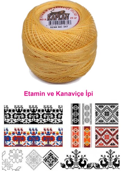 Kaplan Etamin ve Kanaviçe Ipi 8 No Kod/renk: 347 - Nemere fiyatları