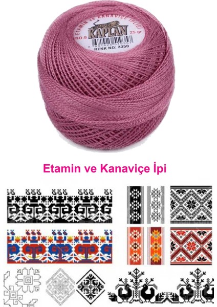 Kaplan Etamin ve Kanaviçe Ipi 8 No Kod/renk: 3350 - Nemere