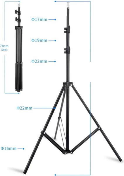 YT228 Telefon Kamera Tripod Stand Glstd