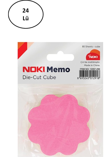 Noki Memo Çiçek Şekilli 5 Renk 80 Sayfa Not Kağıdı