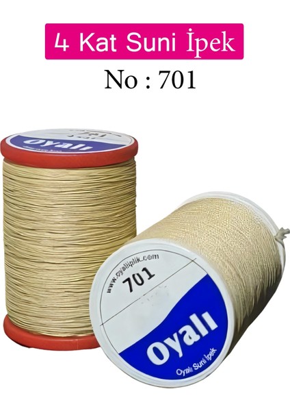 Oyalı 4 Kat Suni Ipek Iplik Iğne Oyası Boncuk Ipi Tığ Oyası NO:701