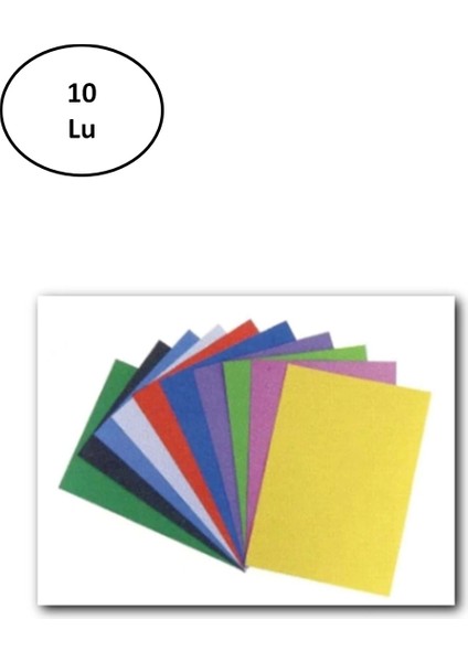 Keskin Color 50X70 Sedefli Fon Kartonu 10 Lu Karışık Renk