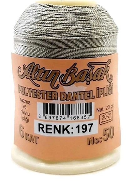 3 Adet Altınbaşak Oya ve Dantel Ipi 20 gr - Nemere - No: 197