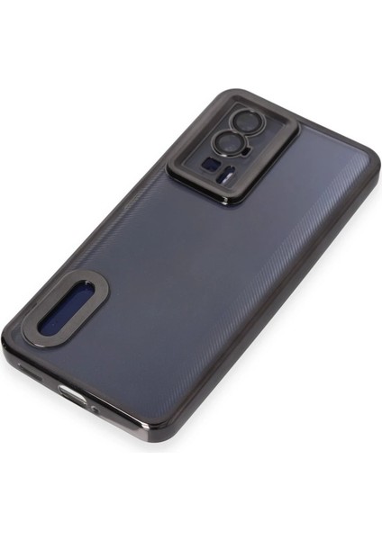 Xiaomi Poco F5 Pro Kılıf Slot Silikon - Siyah Glstd