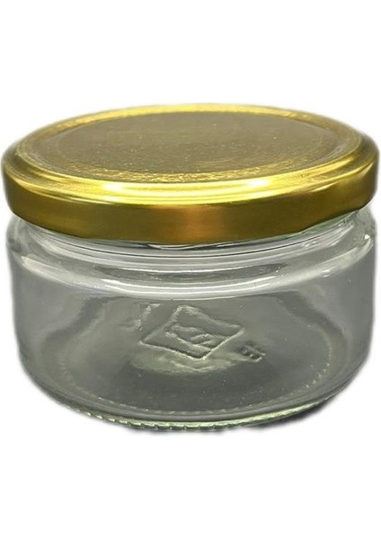 300ML Şeffaf Cam Konserve Kavanozu Gold Kapaklı Magnolia, 24 Adet, Magnolia Kavanozu, Tatlı Kavanozu,cam Kavanoz, Konserve Kavanozu, Reçel Kavanozu, Bal Kavanozu, Saklama Kavanozu