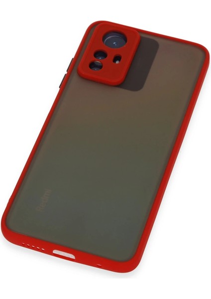 Xiaomi Redmi Note 12S Kılıf Montreal Silikon Kapak - Kırmızı Glstd