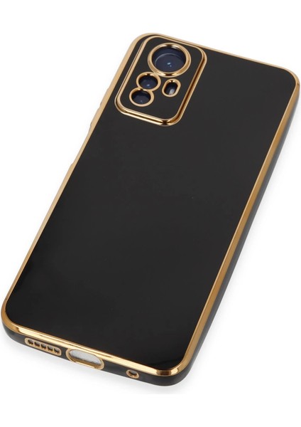 Xiaomi Redmi Note 12S Kılıf Volet Silikon - Siyah Glstd