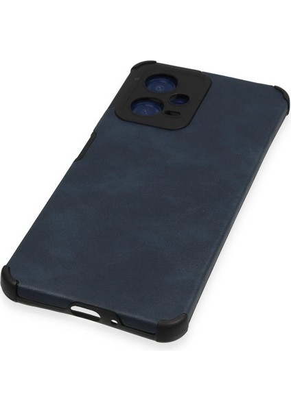 Xiaomi Redmi Note 12 5g Kılıf Loop Deri Silikon - Lacivert Glstd