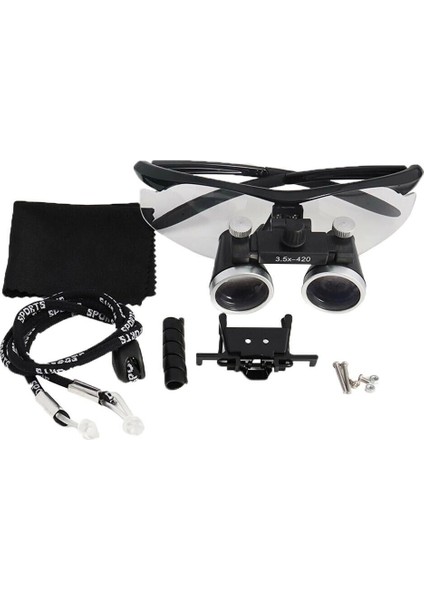 -3.5X-420MM Diş Cerrahi Gözlük Lens Büyüteç,taşıma Çantalı