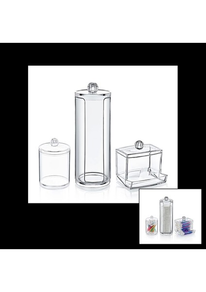 Disk 3'lü Makyaj Organizer Set