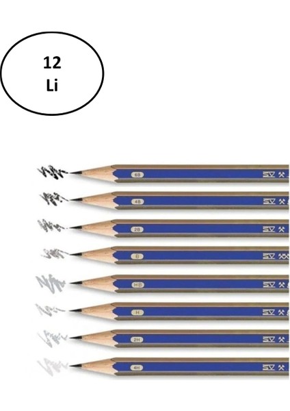 Faber-Castell Goldfaber 1221 Dereceli Kurşunkalem 5b 12'li