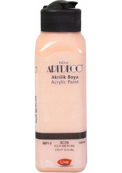 Artdeco Akrilik Boya 140ML Açık Mercan