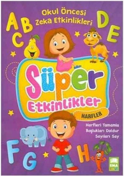 Ema Çocuk Süper Etkinlikler Kitabı Harfler