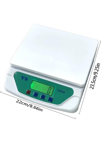 TS-500 Dijital Terazi - LCD Ekran, Dara Alma, Sayım Fonksiyonlu, Yüksek Hassasiyetli Tartım Cihazı