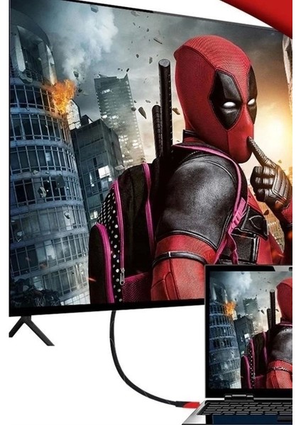 Hdmı Kablosu Hdtv Bilgisayar Uydu Görüntü Ses Full Hd Sargılı Görüntü Aktarma Kablosu