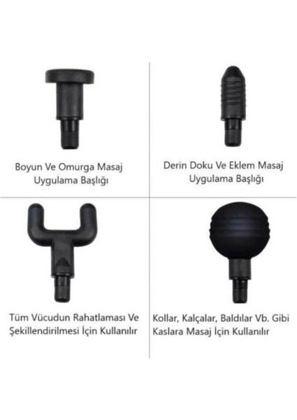 Darbeli Titreşimli Tabanca Masaj Aleti