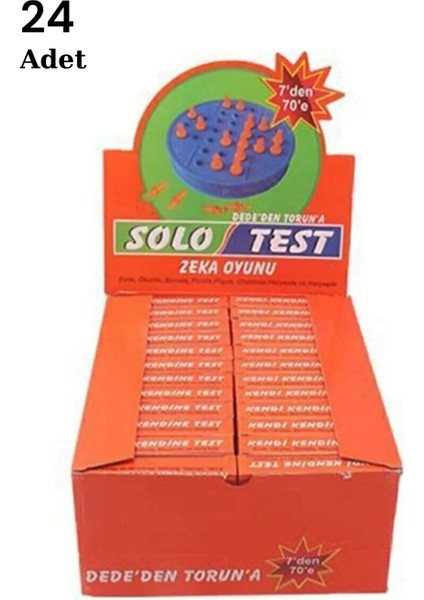 24 Adet Solo Test Zeka Oyunu Nostalji - Nemere