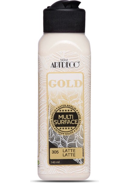 Artdeco Gold Multi Surface Akrilik Boya 140 ml Latte