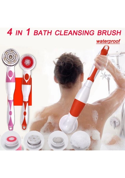 Pratik Bath Vücut Masaj ve Temizleme Duş Fırçası Seti