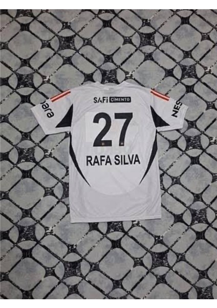 Bêşiktâş // 2024/25 Desenli Siyah Beyaz Rafa Çocuk Forması