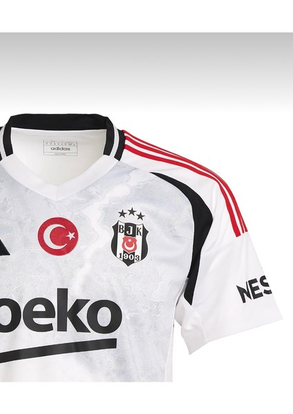 Bêşiktâş // 2024/25 Desenli Siyah Beyaz Rafa Çocuk Forması