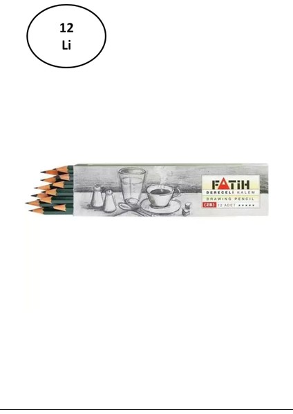 Fatih Dereceli Kurşun Kalem 2b 12 Li