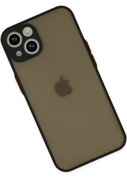 Apple iPhone 15 Plus Kılıf Montreal Silikon Kapak - Siyah Glstd