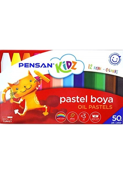 Pensan Kidz Pastel Boya 12 Renk