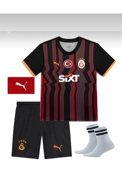 Galatasarây// 2024/25 Siyah Sarı Kımızı Osimhen Çocuk Forması