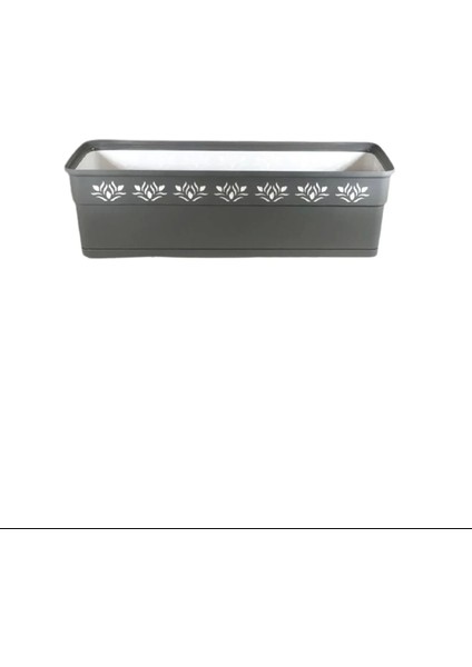 Desenli Saksı 50 cm Nemere-Ak 638