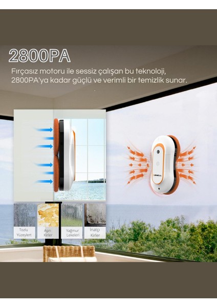 Cam Silme Robotu Cambaz Active Akıllı Cam Temizleme Robotu WCR-2310Y