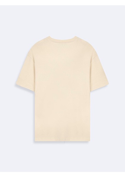 Erkek Loose Bej T-shırt fiyatları