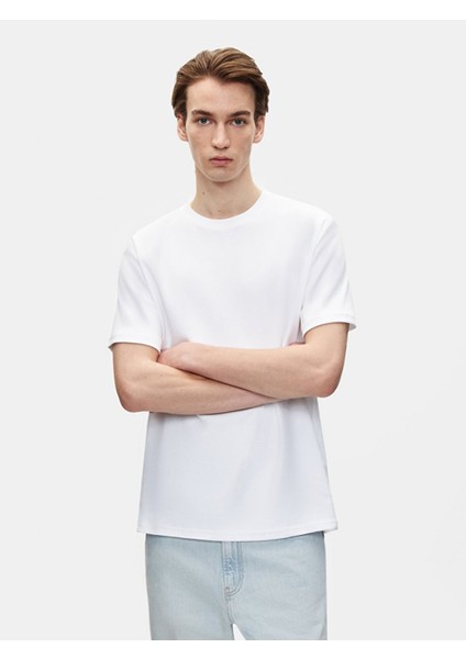Erkek Loose Beyaz T-shırt fiyatları