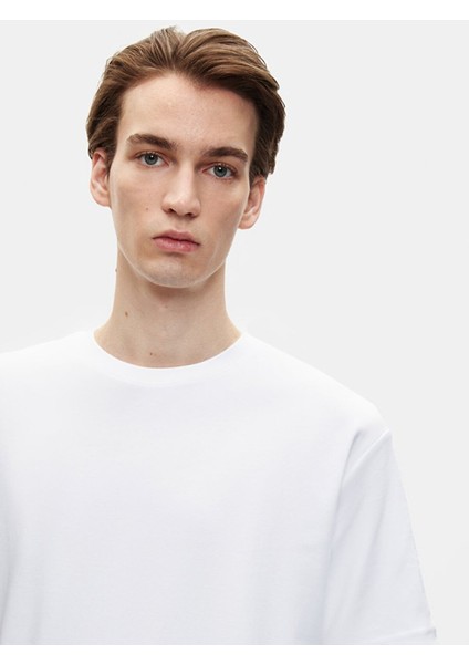 Erkek Loose Beyaz T-shırt fırsatları