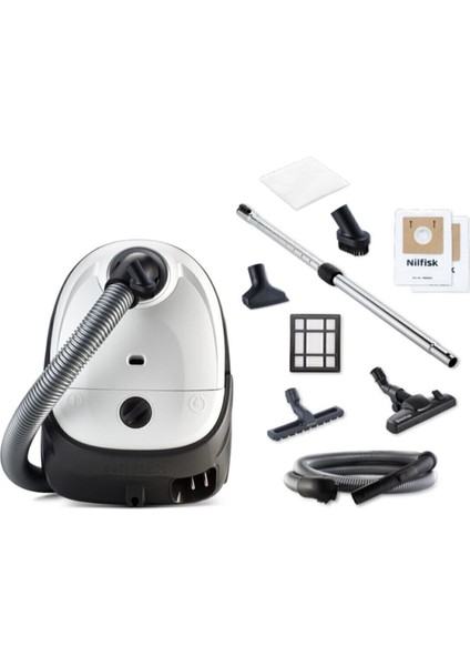 One Allergy 750 W Toz Torbalı Elektrikli Süpürge, Beyaz